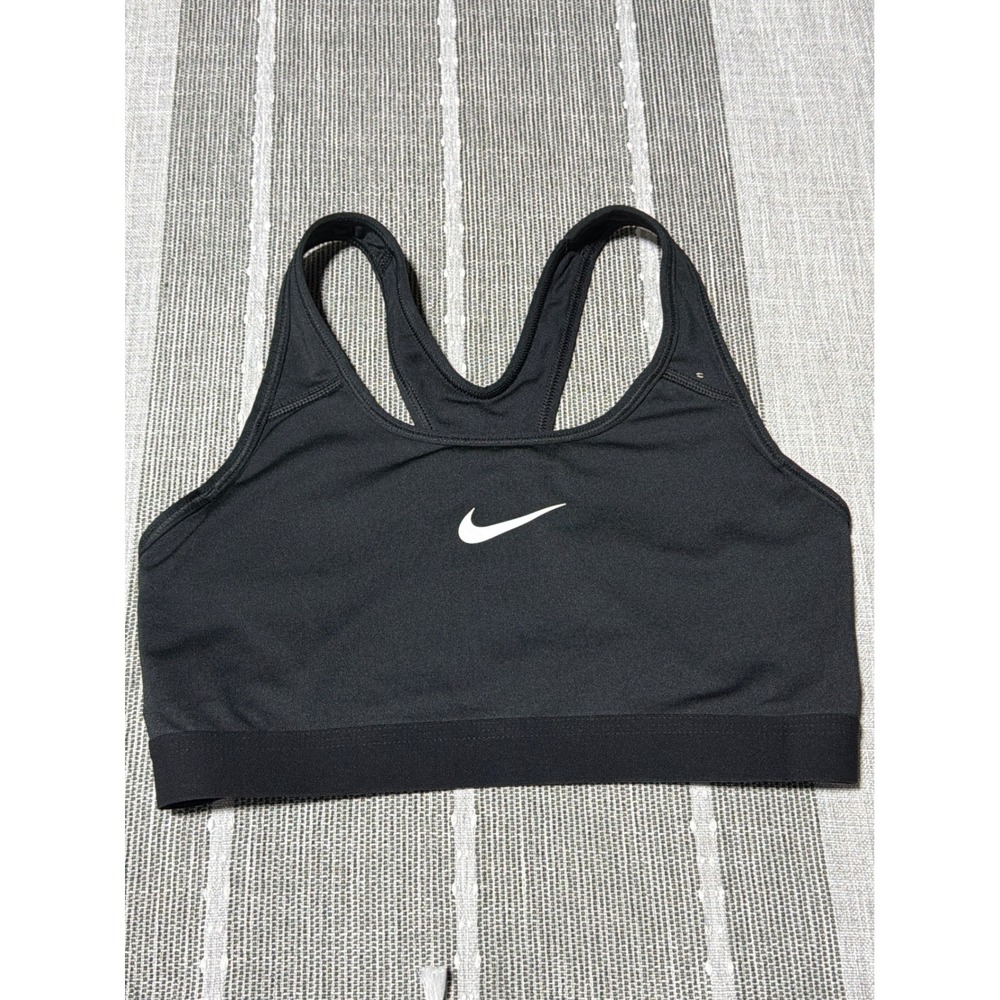 Nike Womens Dri-FIT Swoosh Medium Support Non-Padded Sports Bra black